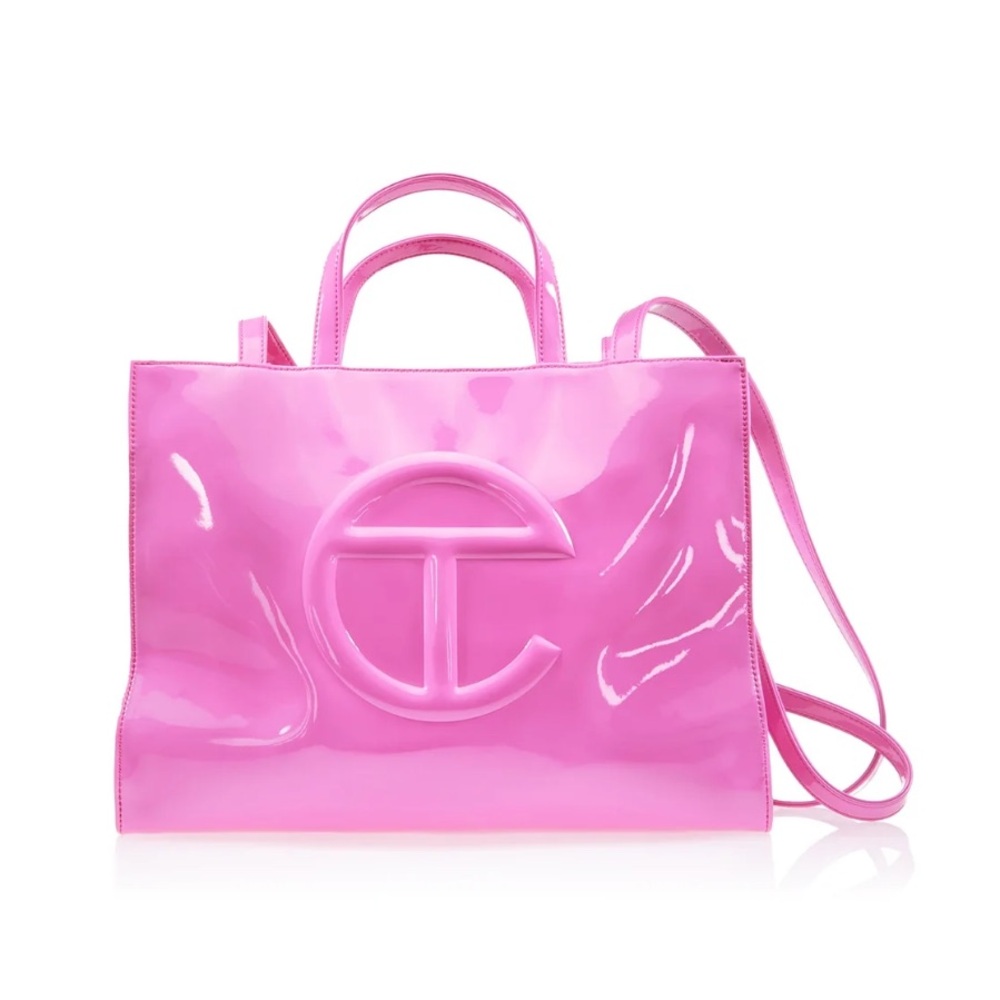 Medium Shopping Bag - Pink Patent